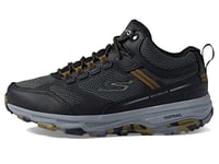 Skechers Men's GOrun Altitude-Trail Running Walking Hiking Shoe with Air Cooled Foam Sneaker, Black/Brown, 10 X-Wide