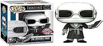 Funko POP! Movies: UM - Invisible Man - Black & White - Universal Monsters - Collectable Vinyl Figure - Gift Idea - Official Merchandise - Toys for Kids & Adults - Movies Fans