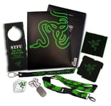 Razer L33T Pack PC/PS4/XBOX Gaming Accessories Bundle Lanyard DogTag Tattoo