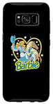 Coque pour Galaxy S8 Barbie - Cowgirl rétro western avec cheval et cœur