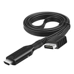 HDMI-kompatibel adapterkabel för Playstation 2 PS2, HD RCA AV ljud och video