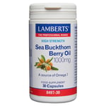 LAMBERTS Sea Buckthorn Berry Oil - 30 x 1000mg Capsules