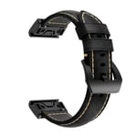Garmin Enduro 3 Armband i äkta läder, Svart
