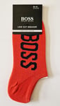 Hugo Boss Socks Mens 1 Pair Low Cut Sneaker Trainer Orange Size 5.5 to 8 U.K New