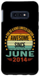 Coque pour Galaxy S10e Awesome Since June 2014 limited edition 10th Birthday