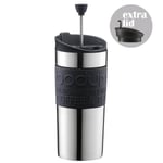 Bodum - Travel mug termokopp m/ekstra lokk svart
