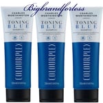 Charles Worthington ColourPlex Toning Blue Shampoo For Brunettes 250 ml -3 pack