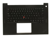 Chicony - Ersättningstangentbord För Bärbar Dator - Med Trackpoint - Bakgrundsbelyst - Qwerty - Dansk - Fru - Med Övre Skydd - För Thinkpad P1 Gen 4  P1 Gen 5  X1 Extreme Gen 4  X1 Extreme Gen 5