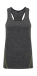 Tri Dri Women's Tridri® "Lazer Cut" Vest - Black Melange - S