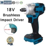 520NM Cordless Brushless Impact 1.2 inch Wrench Driver 18V Makita Battery DTW285