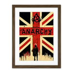 Doppelganger33 LTD Civil Unrest Punk Rioting UK Houses Parliament Riot Artwork Framed Wall Art Print 18X24 Inch