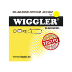 Wiggler Fast Lock Snap - Beteslås med lekande (paket) (10 (8-pack, brottstyrka 12kg))
