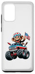 Coque pour Galaxy S20+ Patriotic Monkey 4 juillet Monster Truck American