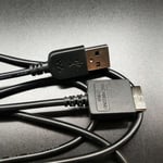 Noir-Câble de chargement USB pour lecteur MP3, baladeur pour Sony NW-A35 A45 A55 WMC-NW20MU, 1M