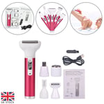 5 in 1 Lady Women Electric Shaver Hair Arm Leg Bikini Face Remover Razor Trimmer