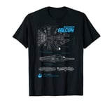 Star Wars Millennium Falcon Diagram T-Shirt