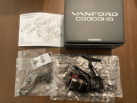 Shimano 20 Vanford C3000HG Spinning Reel in the Box