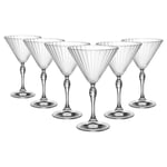 America '20s Martini Glasses - 250ml - Clear - Pack of 6