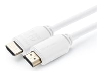 Microconnect - Ultra High Speed - Hdmi-Kabel Med Ethernet - Hdmi Hane Till Hdmi Hane - 7.5 M - Vit - Stöd För 4K