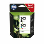 Genuine Original HP 303 Black & Colour Ink Cartridge For ENVY Photo 7132 Printer