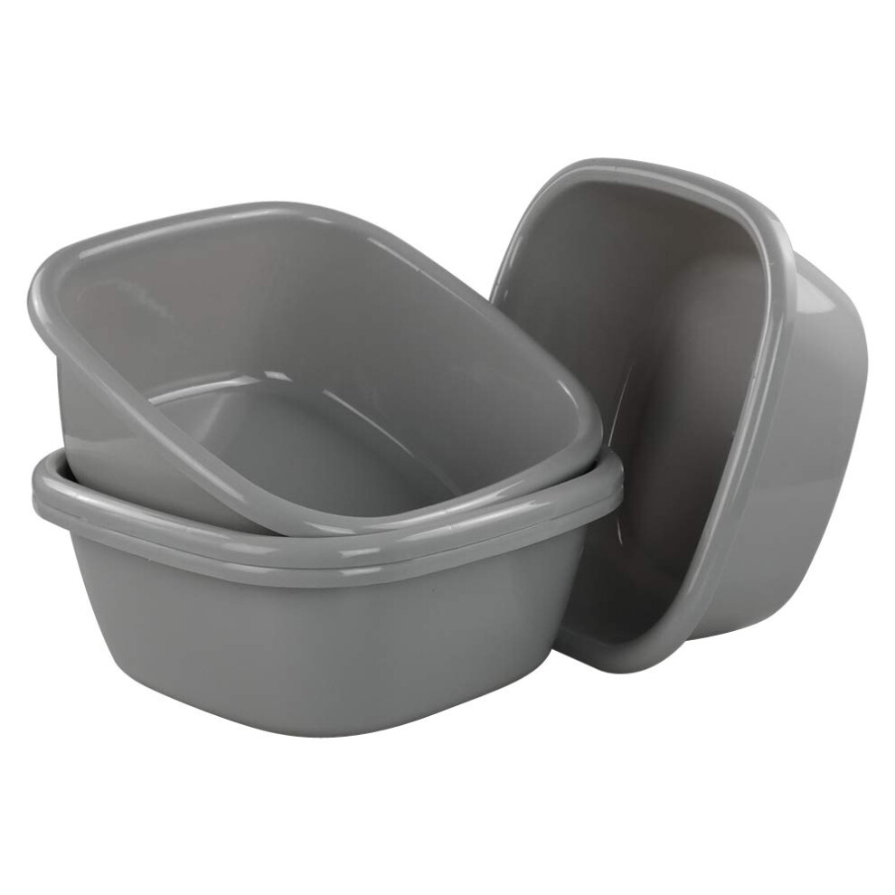 Washing Bowl Set Of 3 – Washing Up Bowl 12 Litres Square Sink Tray - View #5