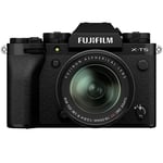 Fujifilm X-T5 + XF 18-55/2.8-4 R LM OIS -systemkamera, svart