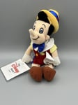 The Disney Store Pinocchio 8" Mini Bean Bag Plush Soft Toy New Retired