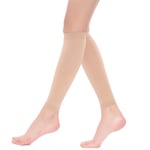 1/2/3/5 Dam S Calf Compression Strumpor Bekväma och skin color L 1Set