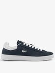 Lacoste Baseshot 223 Suede Trainer - Navy, Navy/White, Size 8, Men