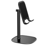 Giftorld Mobile Phone Stand Desk Holder Adjustable Angle Video Call Filming Table Mount Compatible with iPhone 13 12 11 Pro Max XR XS 8 7 iPad Mini Tablet Samsung S20 S10 A21s A71 Huawei - Black