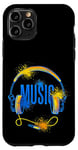 iPhone 11 Pro MUSIC HEADPHONES DJ HEADPHONES OLD SCHOOL DJ MUSIC GRAFFITI Case