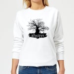 Harry Potter Always Tree Women's Sweatshirt - White - XXL