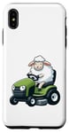 iPhone XS Max Cute Sheep Riding Lawn Mower Tractor Design Case