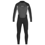 Urban Beach Mens Blacktip Monochrome Long-Sleeved Wetsuit - XXL