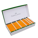 Faber-Castell Blyertspenna, 2B-, B-, H-, HB-stift, sexkantig pennkropp, orange