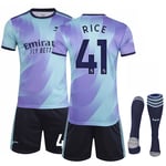 Arsenal Aawy Barn/Vuxen Fotbollströja 2024-2025 Nr. 41 Rice 24