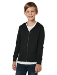 Jack & Jones Junior Men's JJEBASIC Sweat Zip Hood NOOS JR Cardigan Sweater, Black, 128/