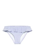 Mango Striped Bikini Bottom Blå