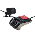 XTRONS Dual Lens Dash Cam Car Front and Rear DVR Video Recorder Road Video Recorder Car Driving Recorder and 720P DVR Camera