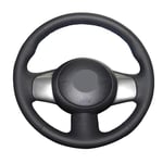 ZpovLE Hand-stitched Car Steering Wheel Covers,Fit For Nissan Sunny 2011-2013 Versa 2012-2014 March 2010-2015