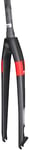 MGE 26/27.5/29 Inch Disc Brake Suspension Fork, Bicycle Hard Fork, Carbon Fiber Front Fork Cone Tube Mountain Bike (Color : Red, Size : 27.5inch)