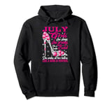 July Girl Like a Boss in Control diamond shoes Funny girl Pullover Hoodie