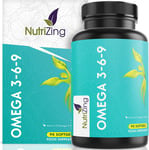 Omega 3 6 9 Triple Strength Fish Oil + Flaxseed Oil & Sunflower Oil - EPA & DHA