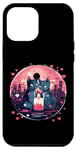 Coque pour iPhone 14 Pro Max Couple de chats romantique bougie idée créative inspiration graphique