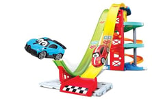 Bb Junior B16-88604 Bburago Launch & Race Tower VW Volkswagen Beetle & Bugatti DIVO Preschool Playset Toy Junior Car, Multiple