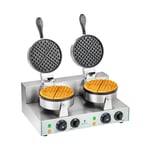 Maker Commercial 2600 W 300° C 8 Waffles Round Waffle Baker Grill Machine