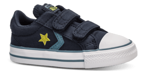 Converse Børne Canvas Sneaker Blå  - Str. 8½ - Tekstil/gummi/