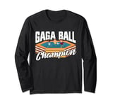 Gaga Ball Champion Dodgeball Game Kids Boys Gaga Ball Long Sleeve T-Shirt