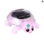 Educational Solar Powered Turtle Tortoise Robot Toy B Pink