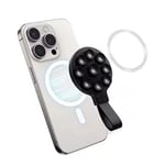 SiGN Magnetisk Mobilhållare med Sugpropp & MagSafe-ring – Perfekt för Video & Selfies – Svart